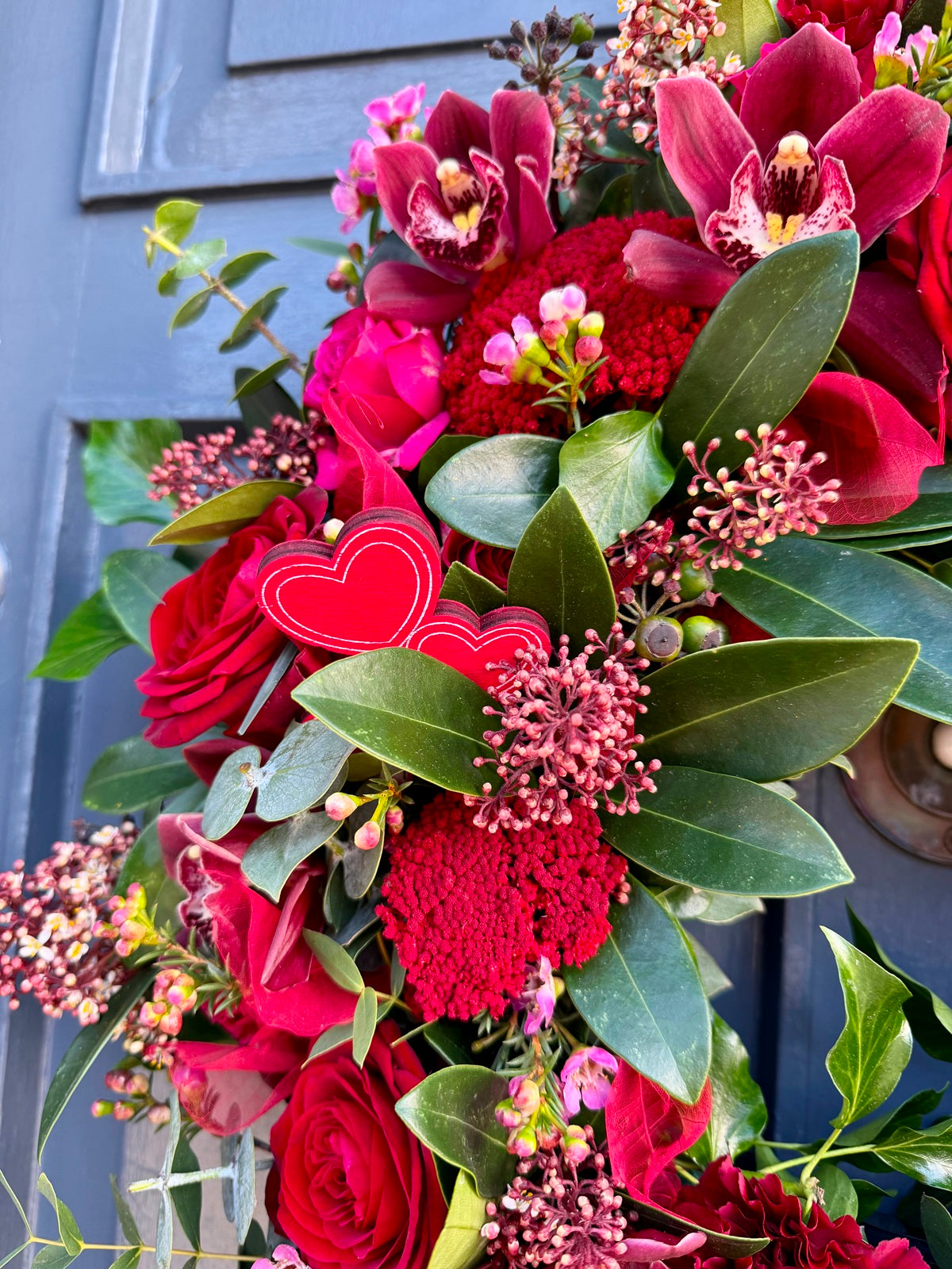Fresh Valentines Door Wreath