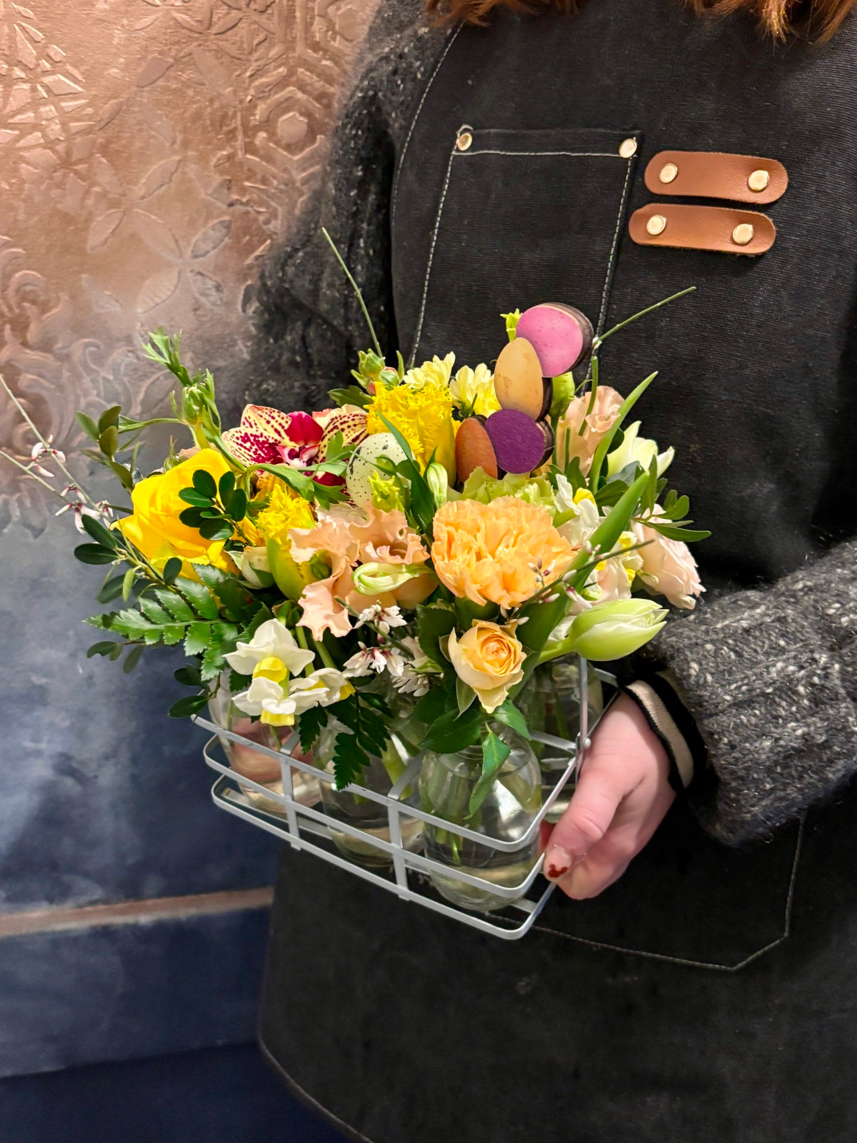 Easter Blooms in Bottles