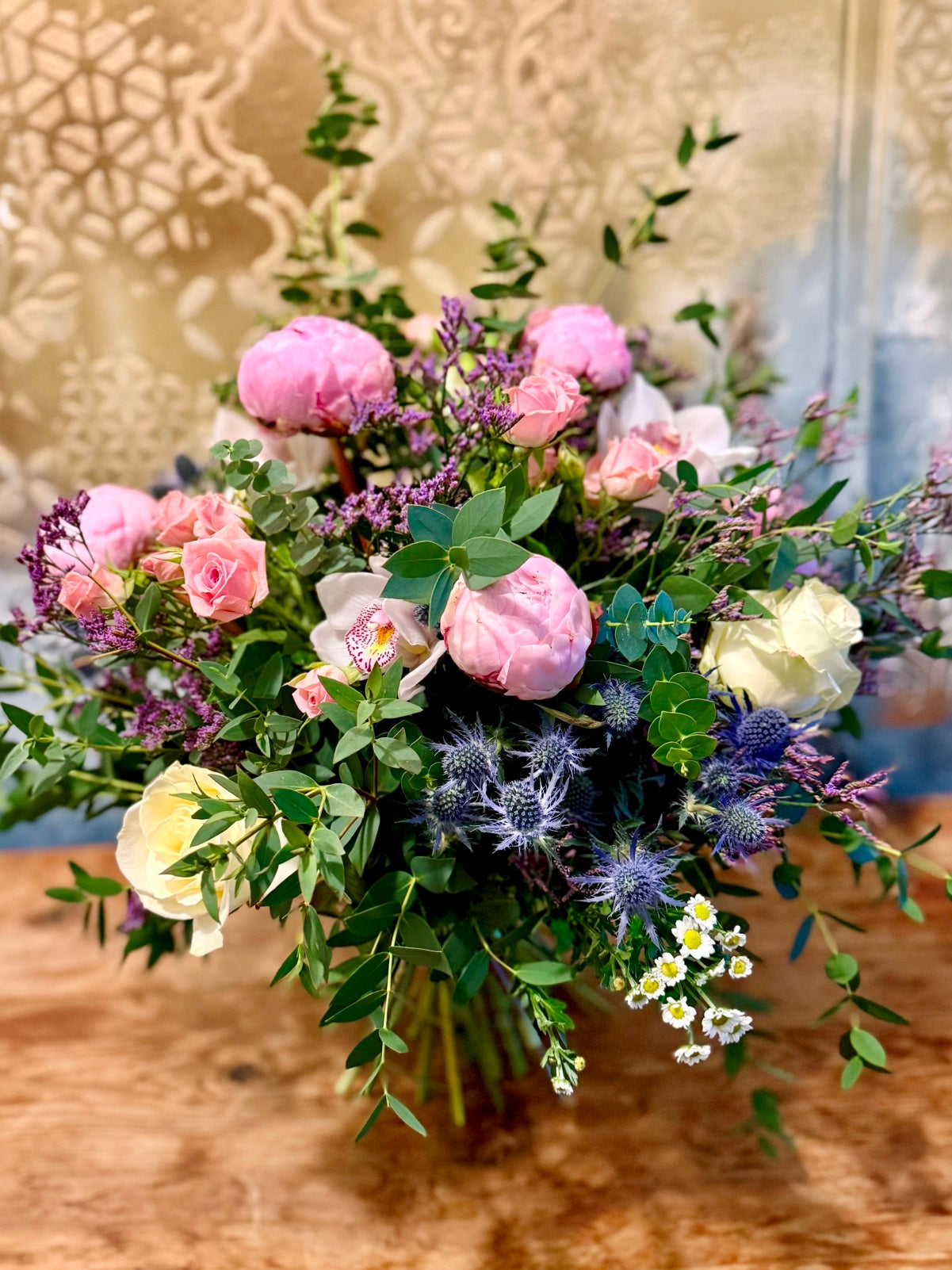 Peony rose flower bouquet