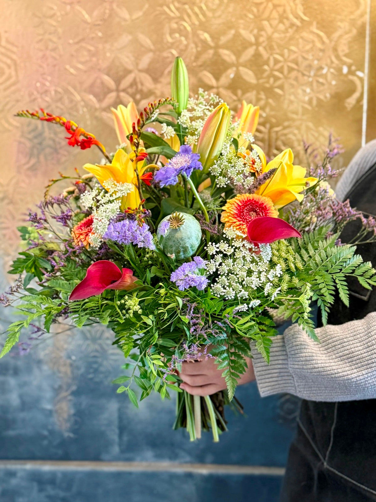 Eclectic Wild Style Bouquet Detail