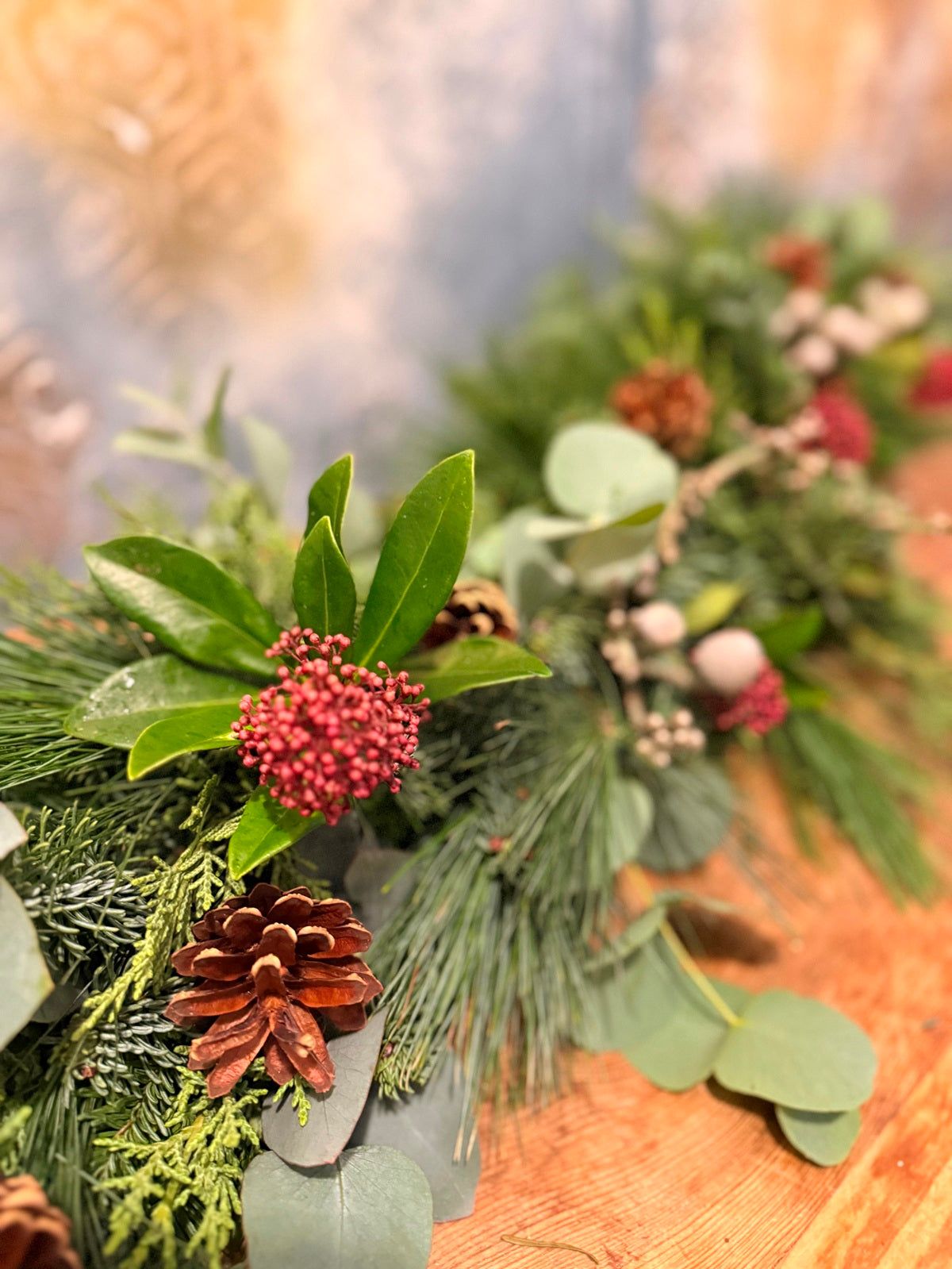 Fresh Christmas Garlands detail