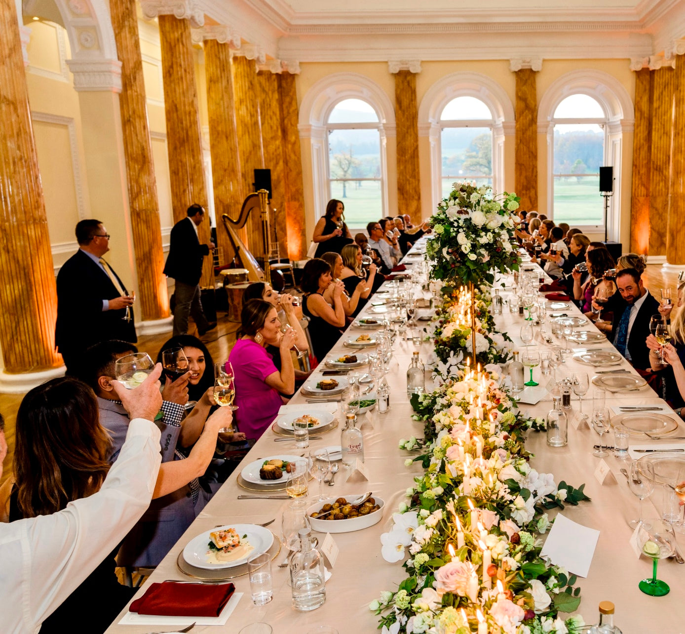 Elegant Corporate Flower Arrangement by Blooming Amazing