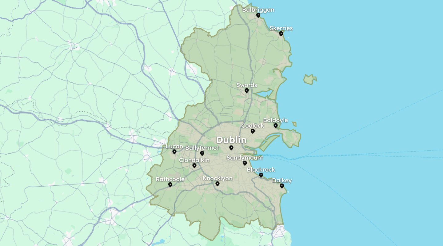 Map of Dublin