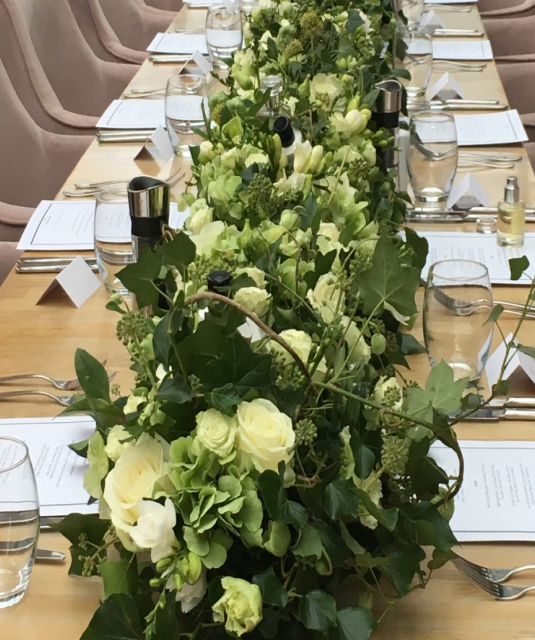 Blooming Amazing Corporate Flower Service, Stunning White Custom Arrangements