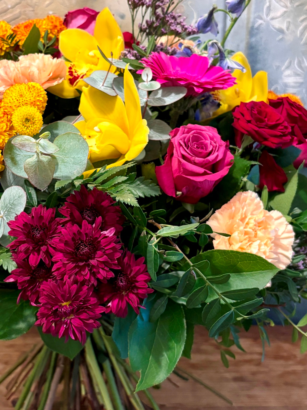 Vibrant flower bouquet from our flower shop in Dublin zoomed in image