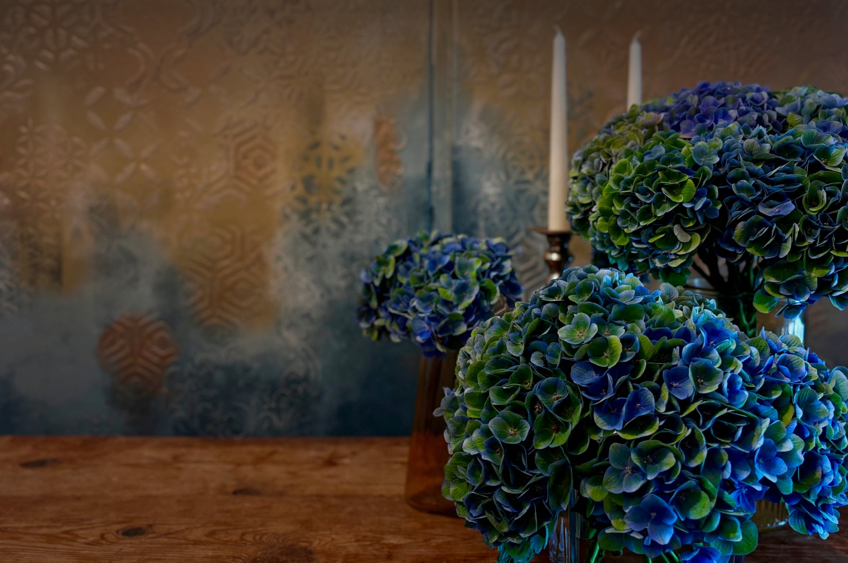 Beautiful blue and green plants by Blooming Amazing Flower Company