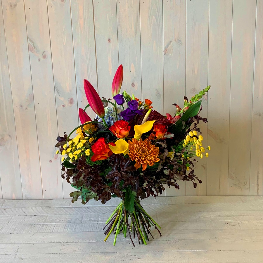 Autumn Flower Bouquet Hand Tied for delivery acfross Ireland