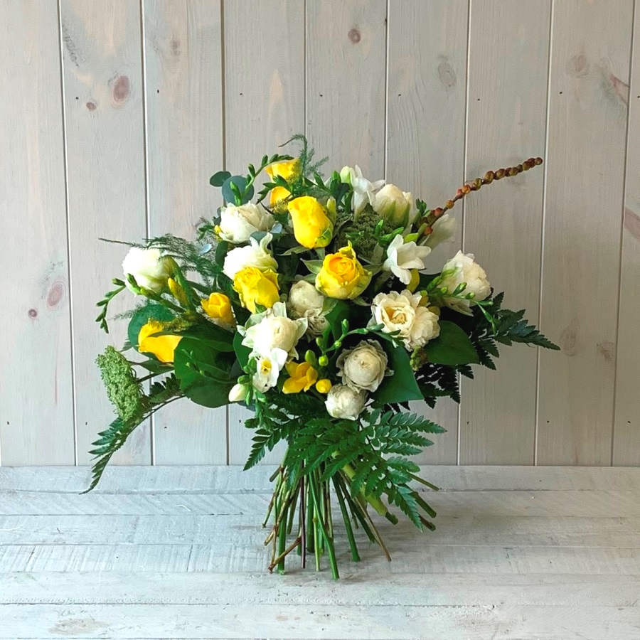 Cream and Yellow Spring Bouquet