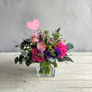 A flower arrangement designed for Mothers Day with delivery in Dublin