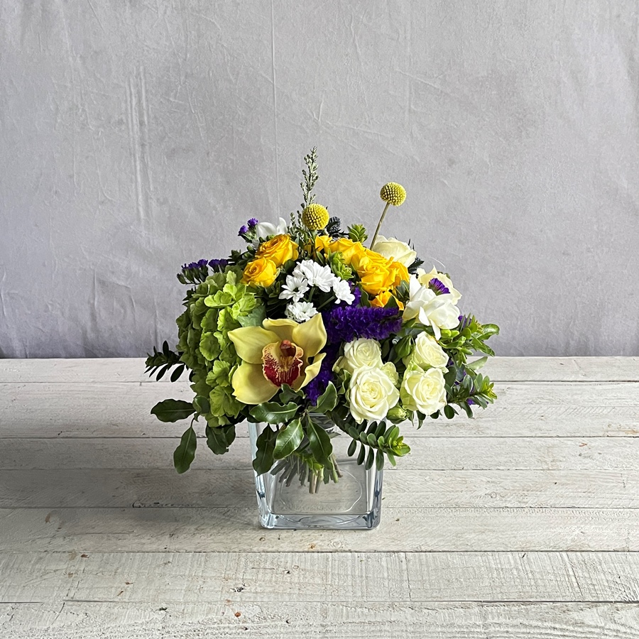 Scented spring flower arrangement for delivery in Dublin Ireland