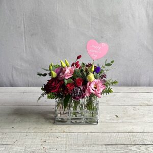 Mothers Day blooms in bottles - pretty flowers in mini milk bottles delivered in Dublin