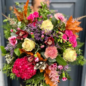 A luxury flower bouquet in Pinks and Creams. Designed in dublin and available to order to collect from Blooming Amazing Flower Company in Ranelagh or have delivered anywhere in Dublin