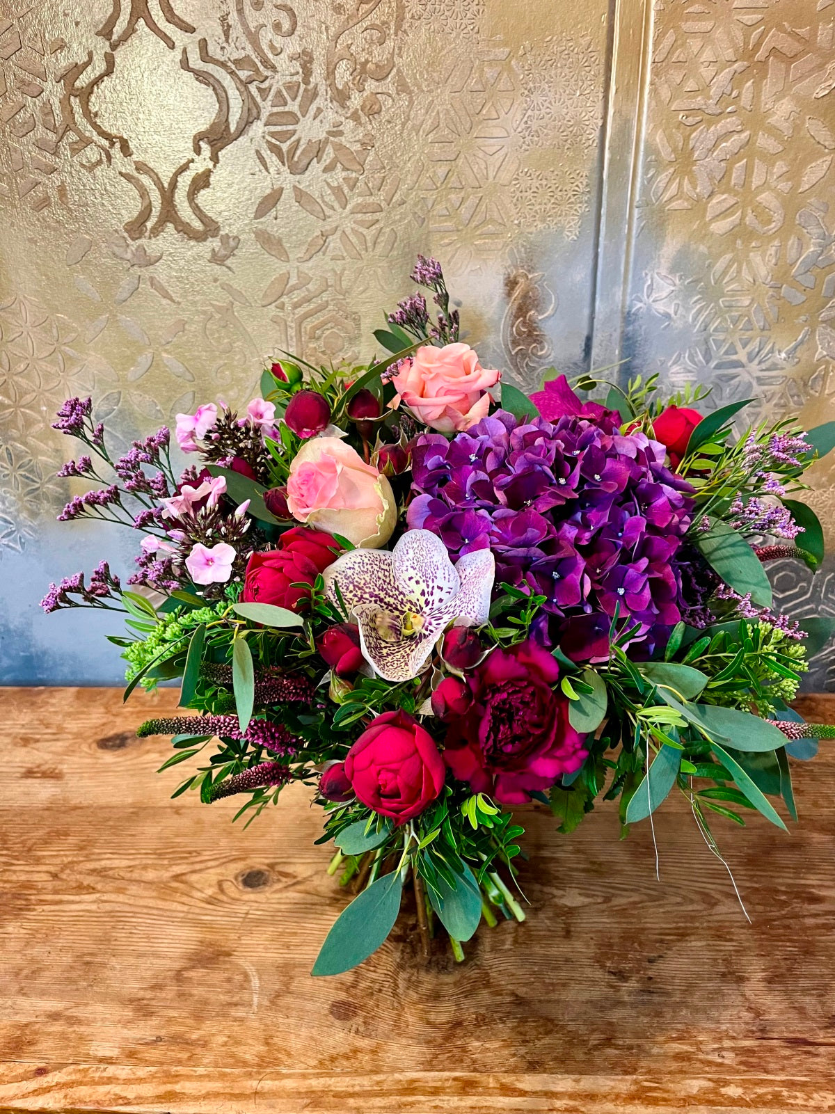 Pink, Purple & Red Flower Bouquet