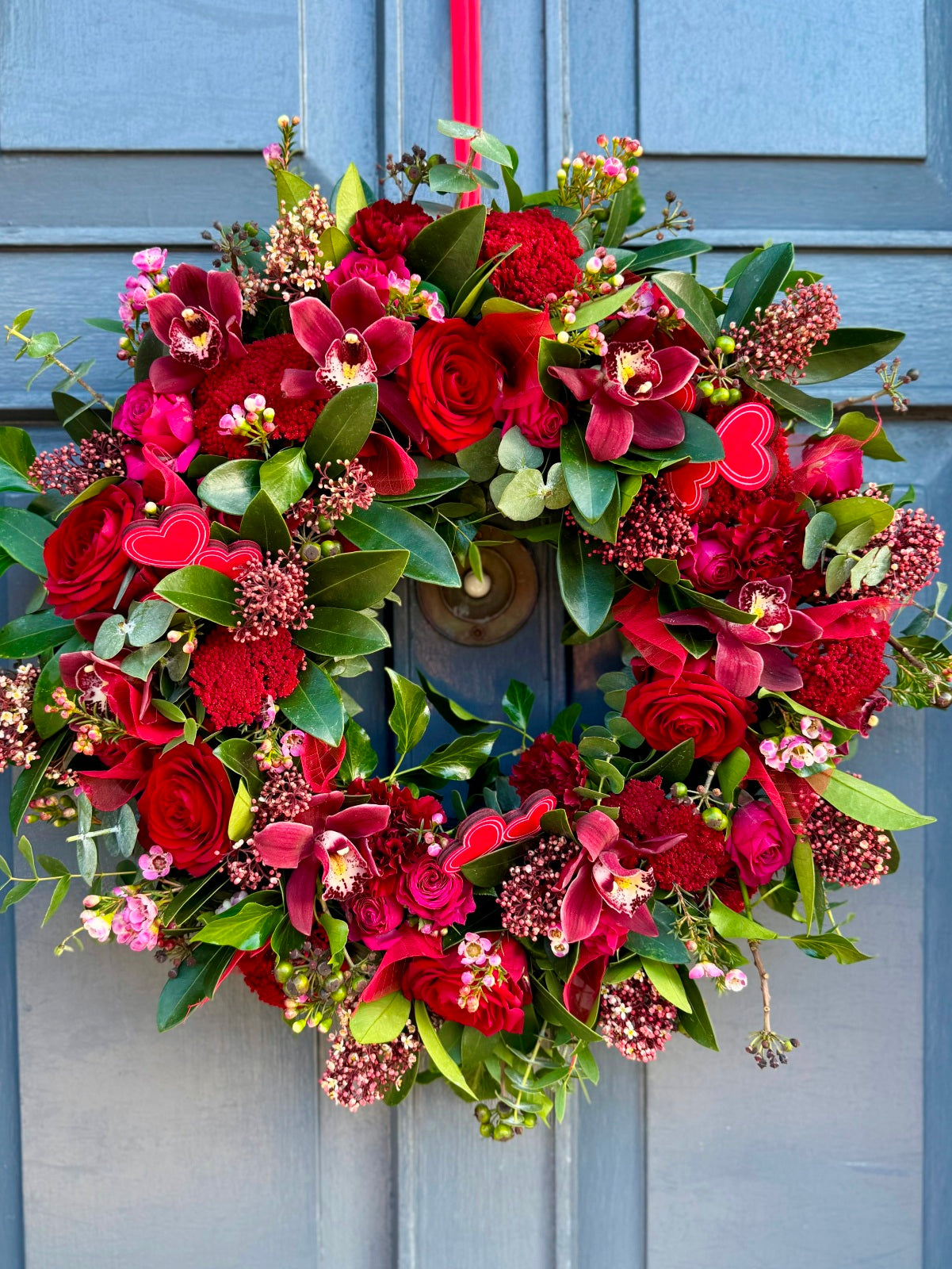 Fresh Valentines Door Wreath