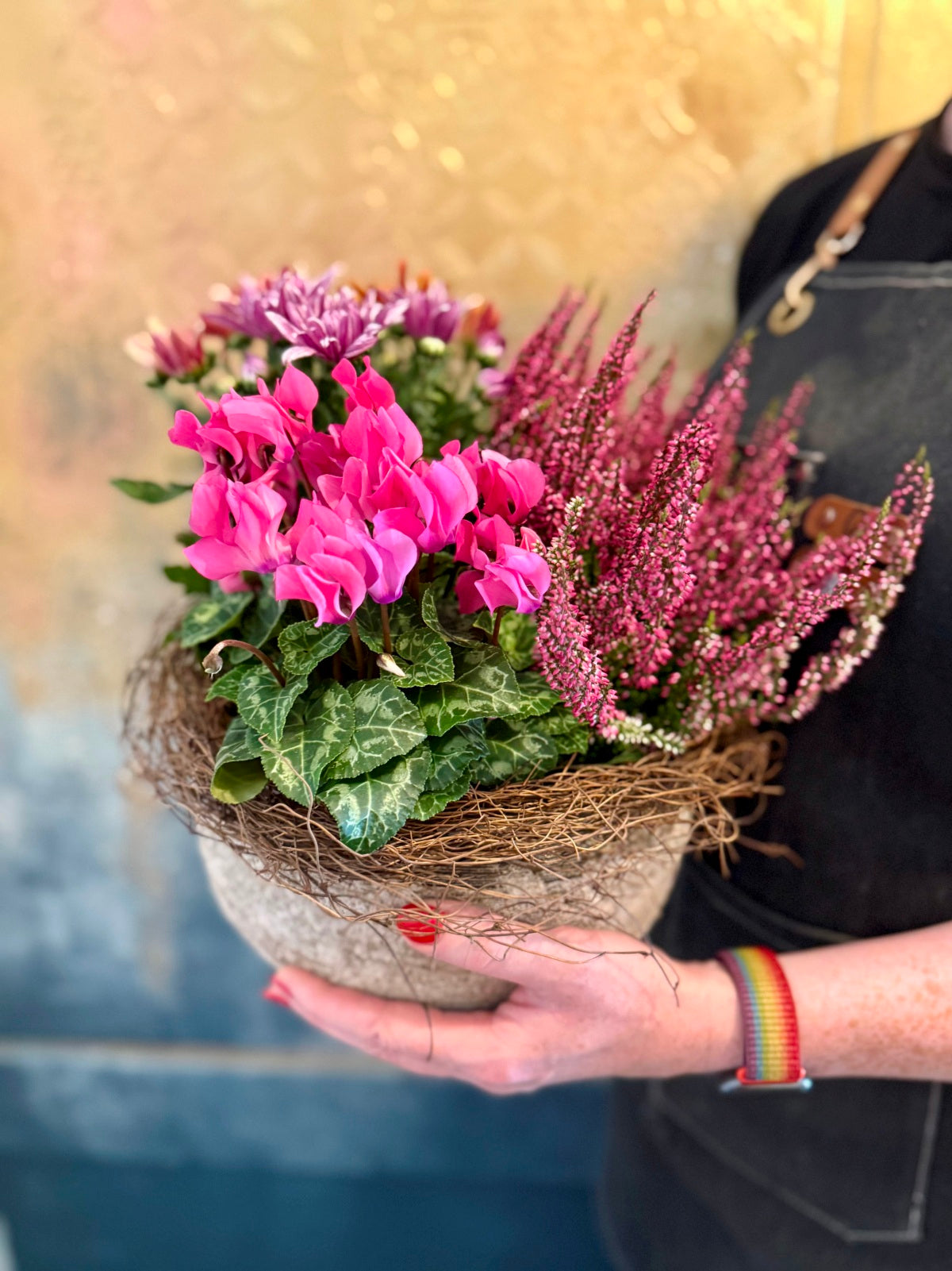 Colourful Autumnal Planter Size Reference