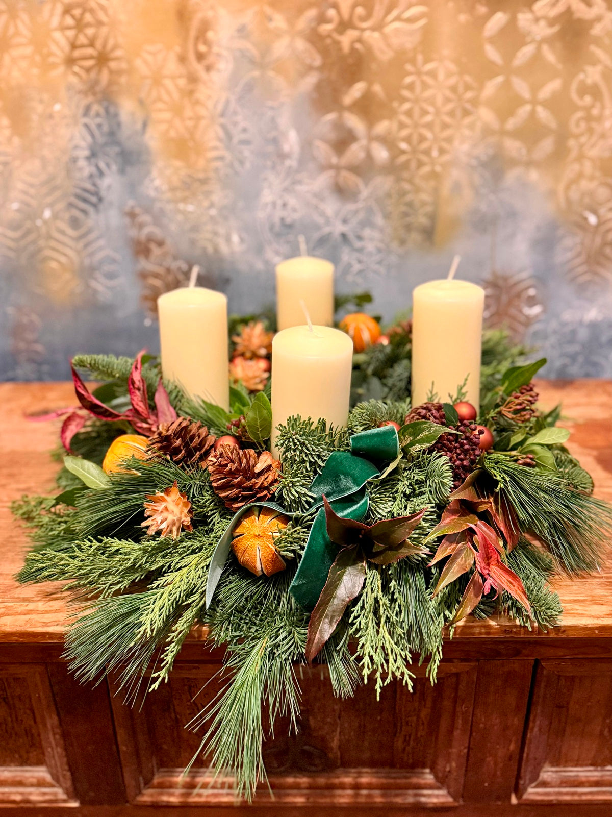 Christmas Candle Wreath