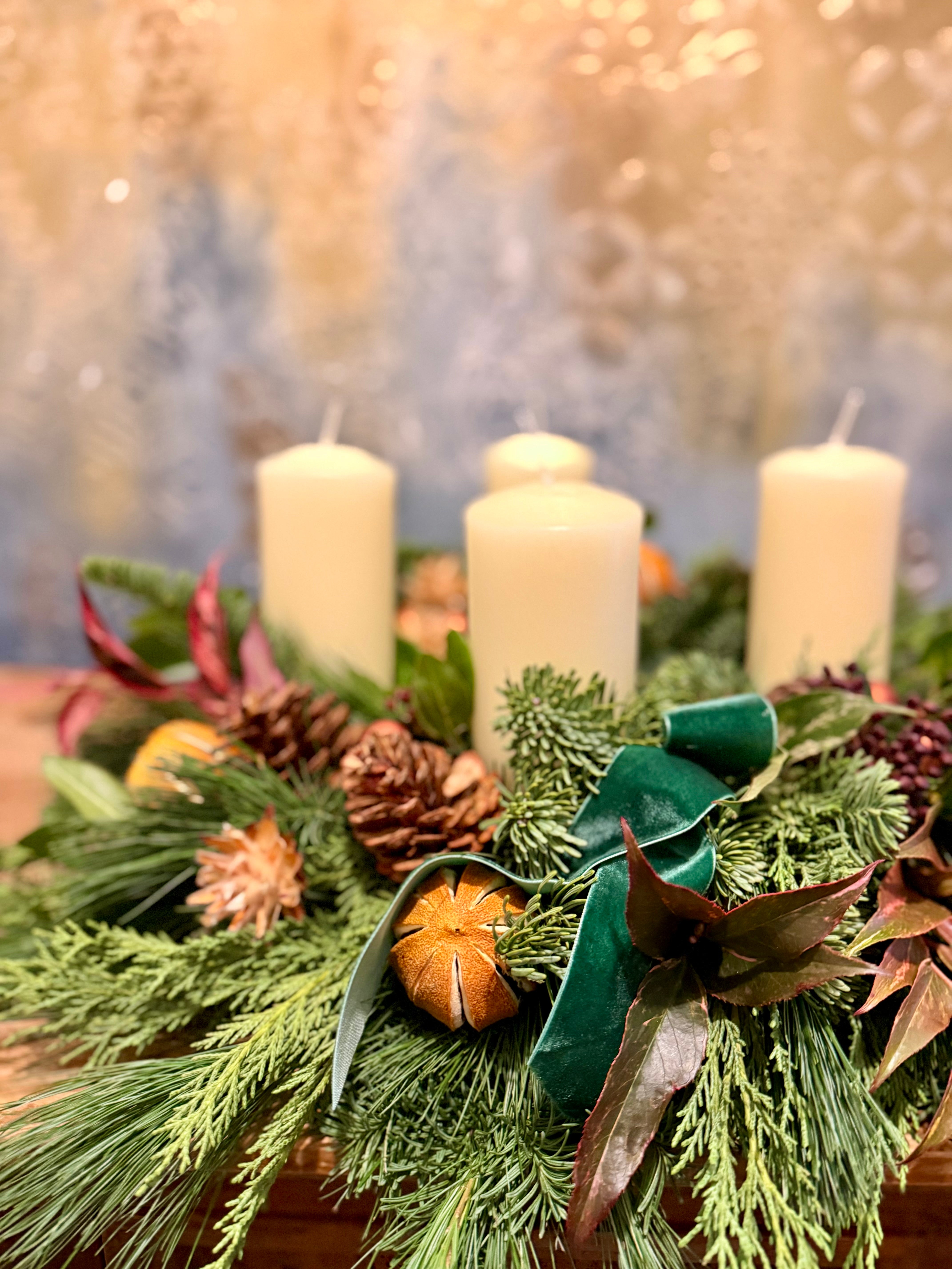 Christmas Candle Wreath