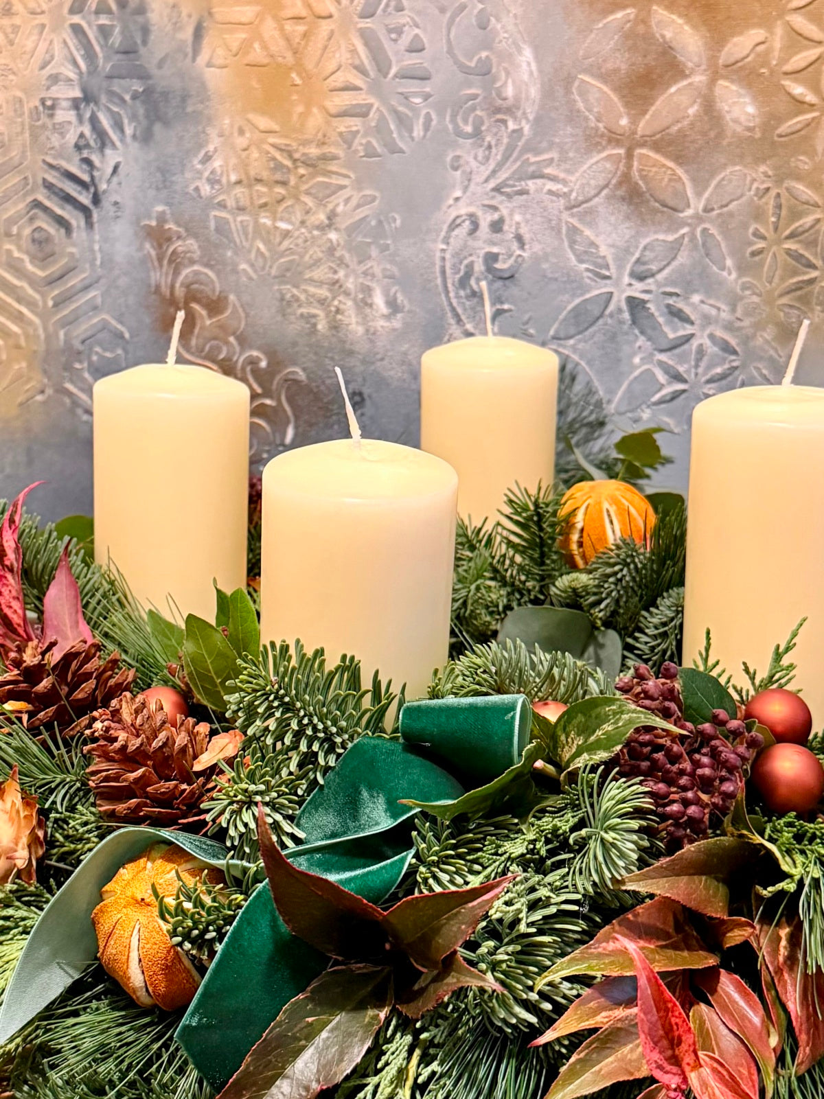 Christmas Candle Wreath